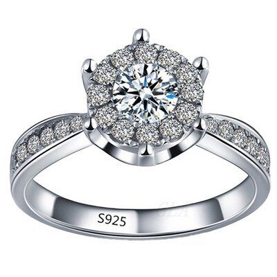 Wish fashion engagement ring exquisite eight heart arrow