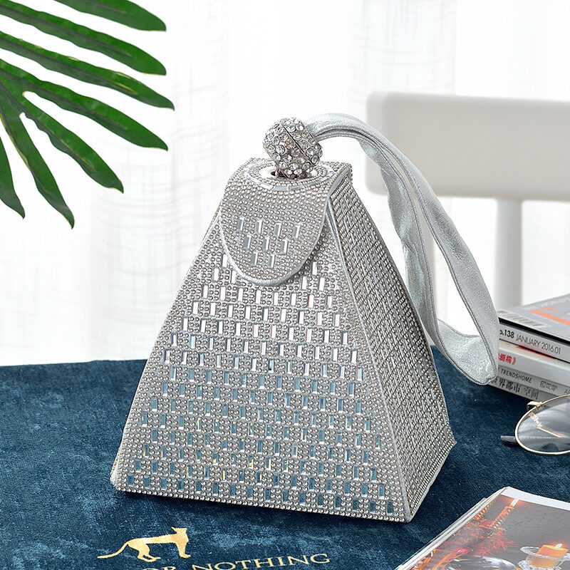Triangle Handbag Diamond Banquet Bag Cheongsam Dress
