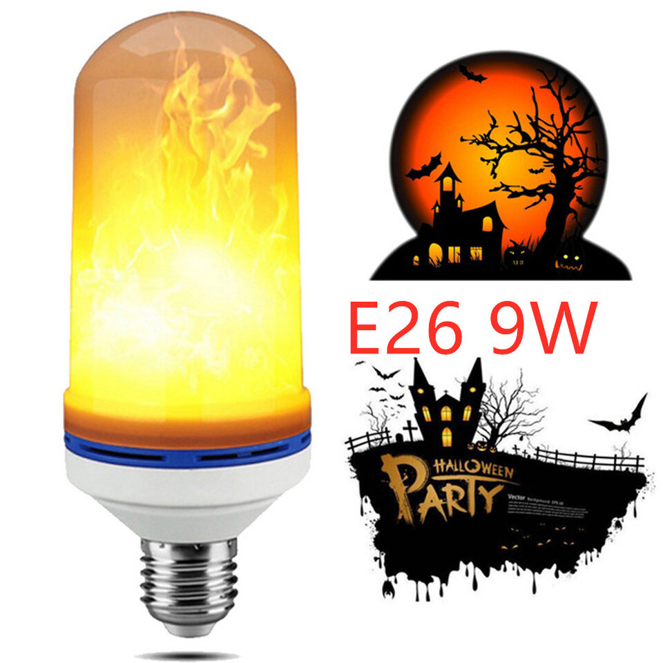Simulation flame bulb LED light beating three gear