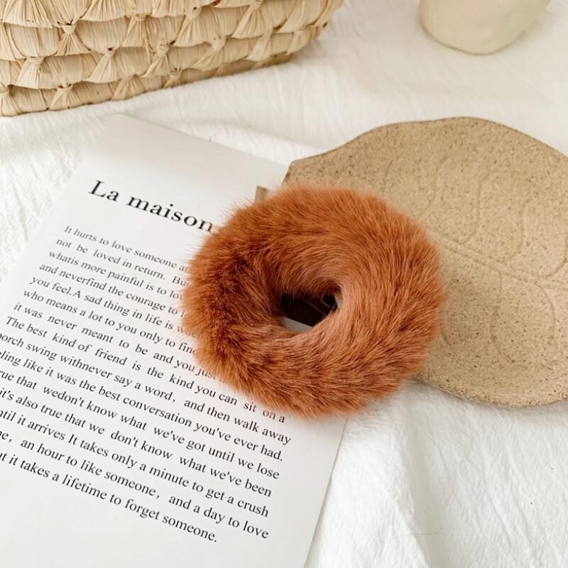 Rabbit hair donut rope mink
