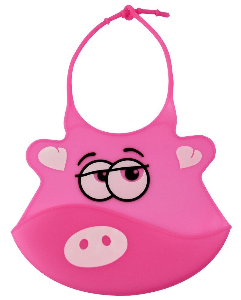 new design Baby bibs waterproof silicone feeding saliva