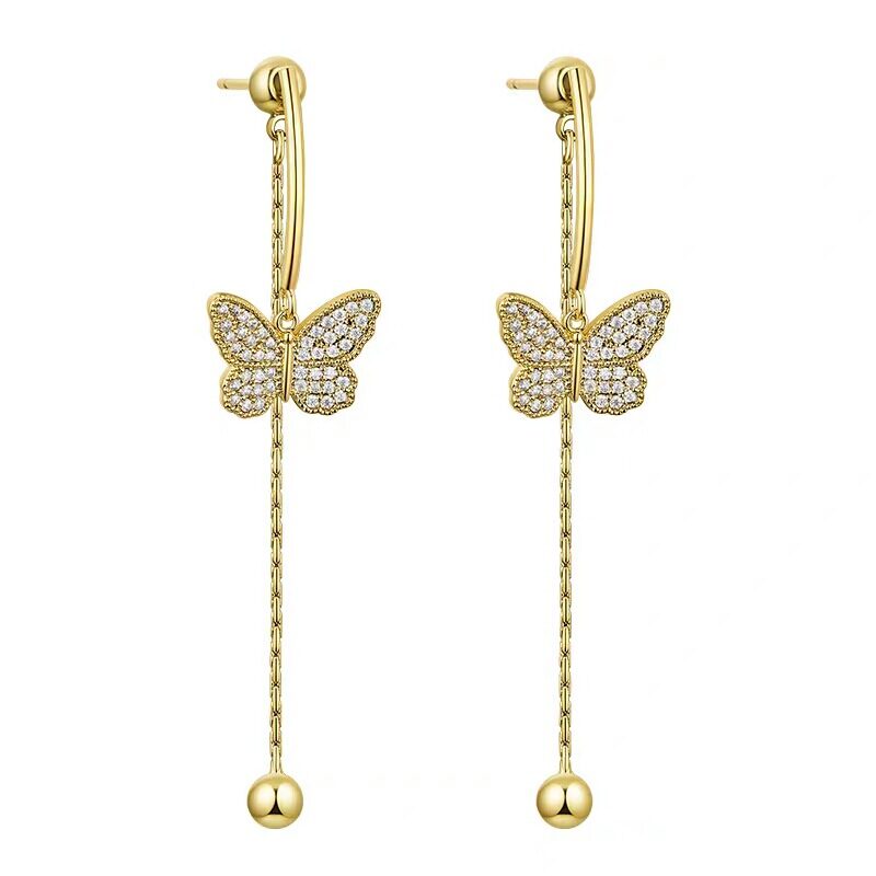 Premium sense tassel earrings butterfly
