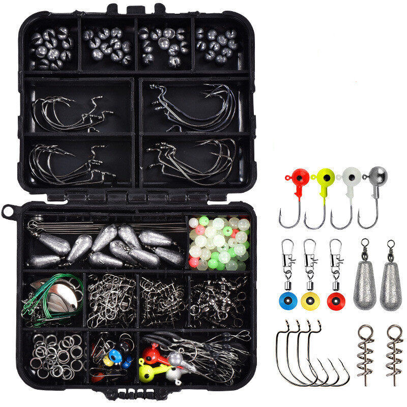 Sea Fishing 246 Pieces Set Box Storage Full