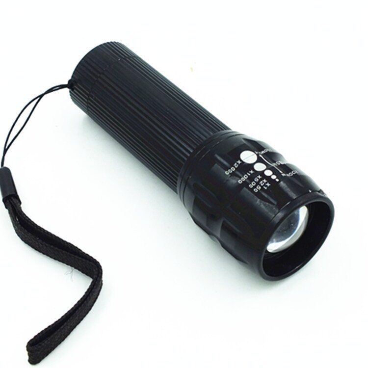 Led Flashlight Dimming Telescopic Mini