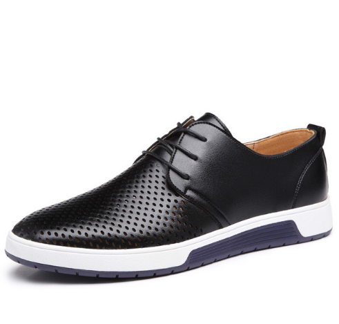 Leather Shoes Men's Business Formal Workwear Black Trendy