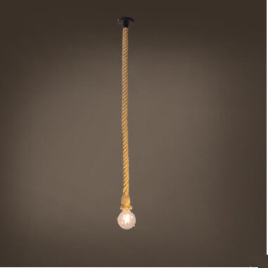 Hemp rope chandelier bar personality creative single head