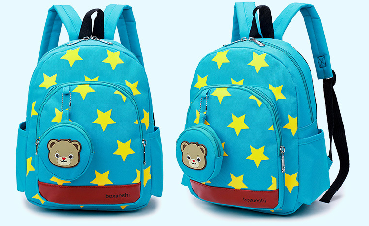 A small bear nursery school bag double shoulder