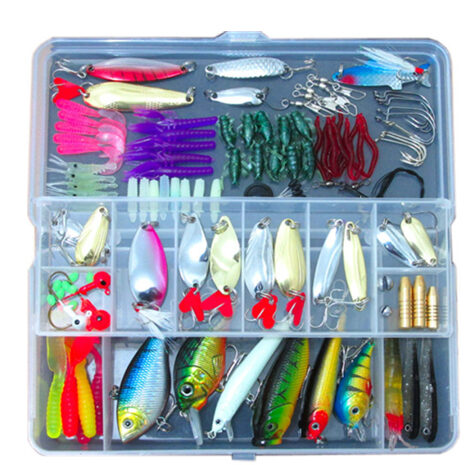 132 Pcs Fishing Lures Set Mixed Minnow Hooks