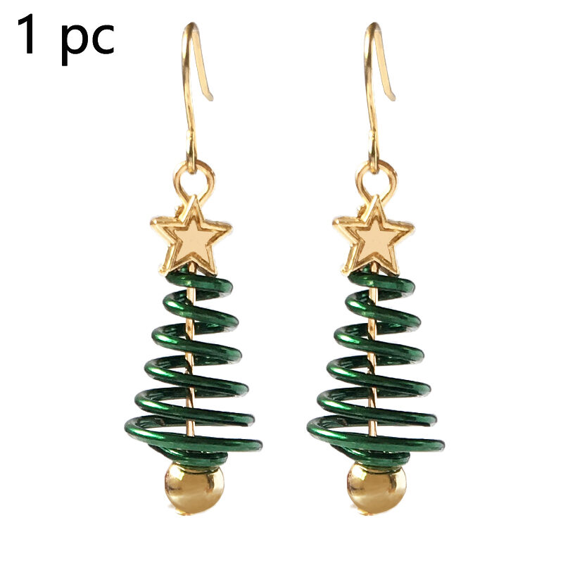 Christmas Earrings Tree Star DIY