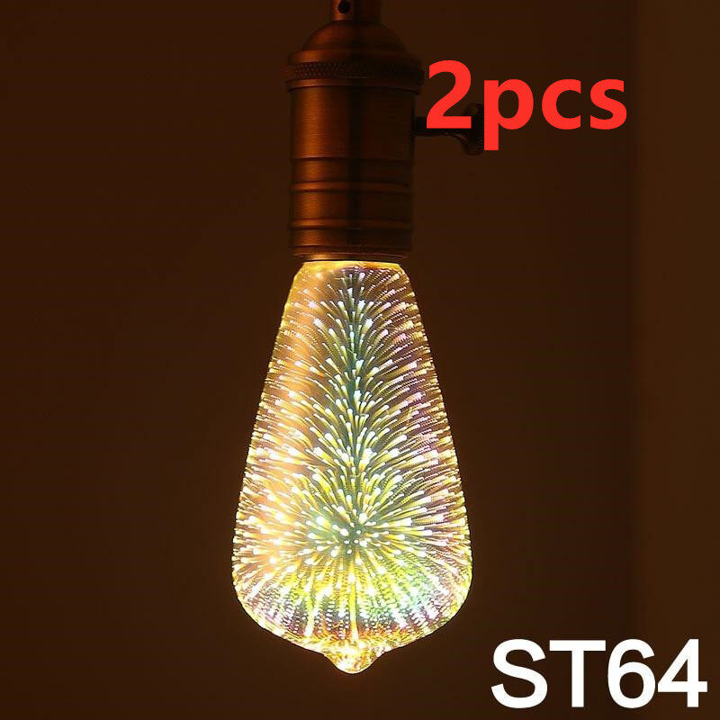 LED Light Bulb 3D Decoration Firework 110 220V