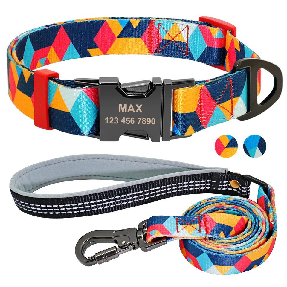 Dog tag lettering collar