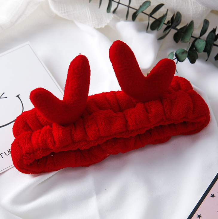 Korean version of cute selling antlers wash face