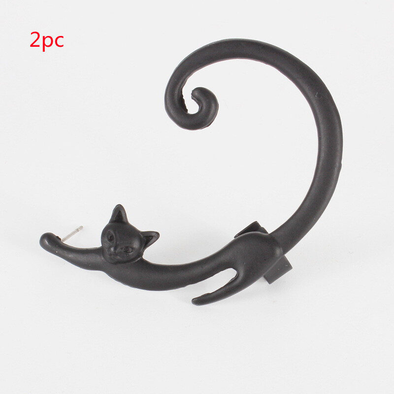 Single Piece Punk Style Cat Post Earring