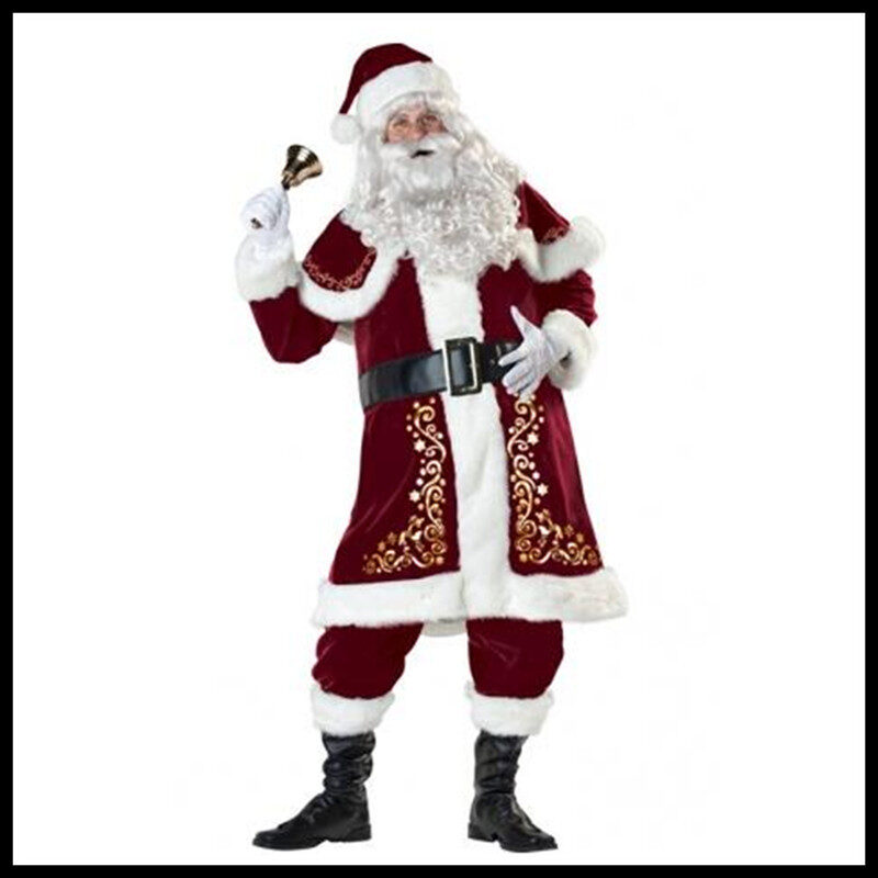 Bar Christmas Costume Adult Men and Women Santa