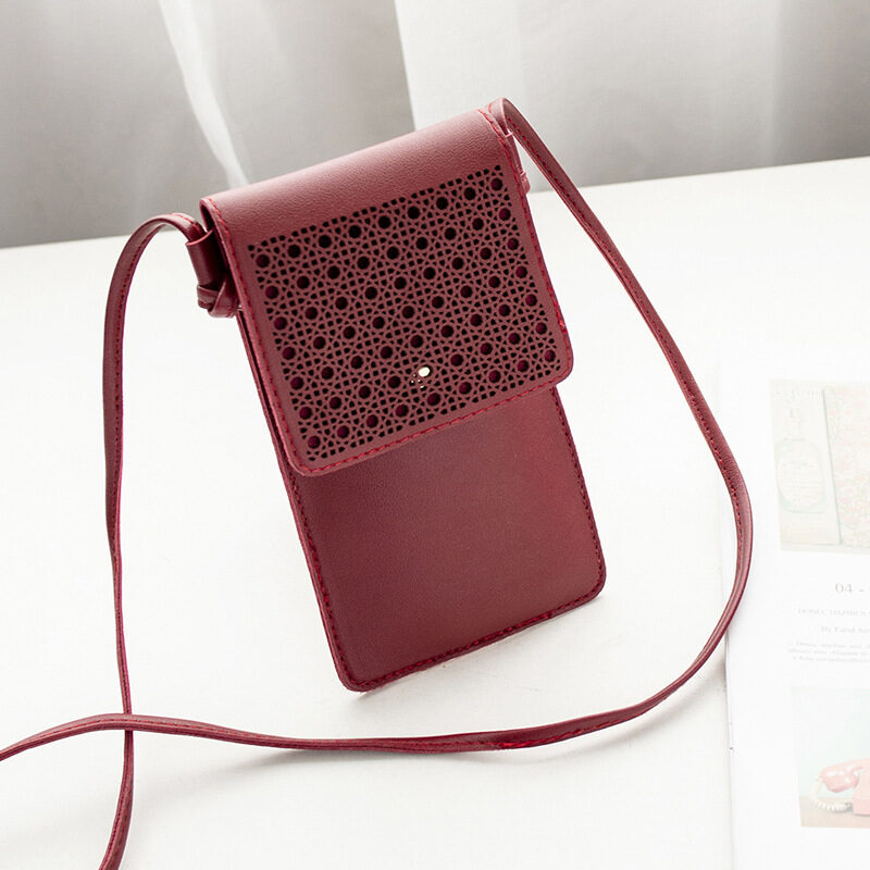 Cross Body Mobile Phone Bag Touching Screen Clear