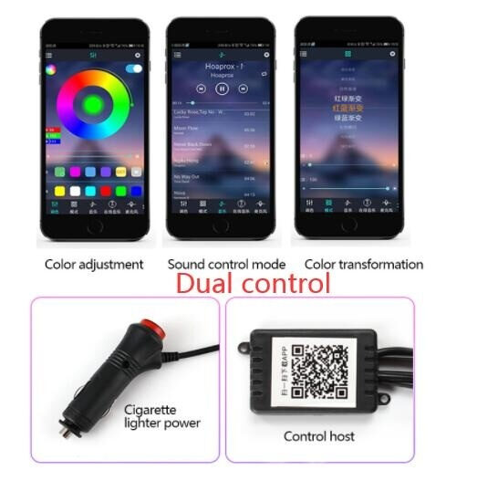 Car Fiber Optic Ambient Light Modified Interior Cool