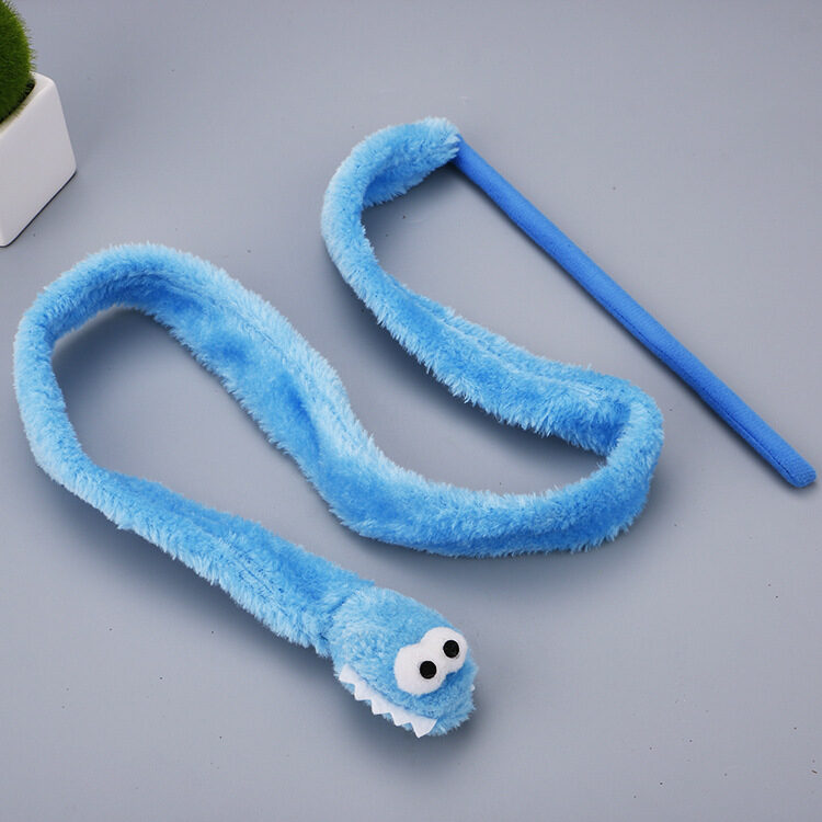 Pet cat toy cartoon snake funny rod interactive