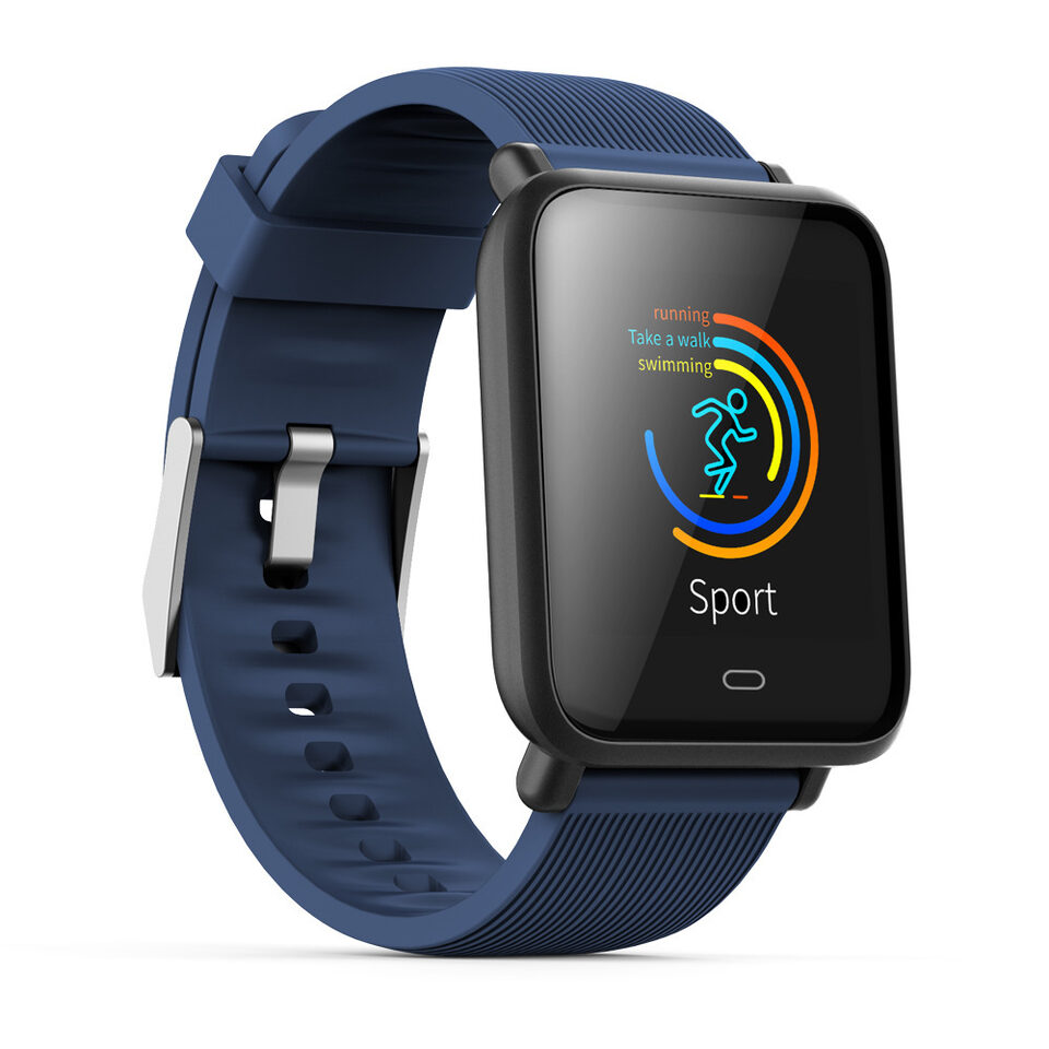 Compatible With Apple, Q9 Smartwatch Waterproof Sports For Android IOS With Heart Rate Monitor Blood Pressure Functions Smart Watch