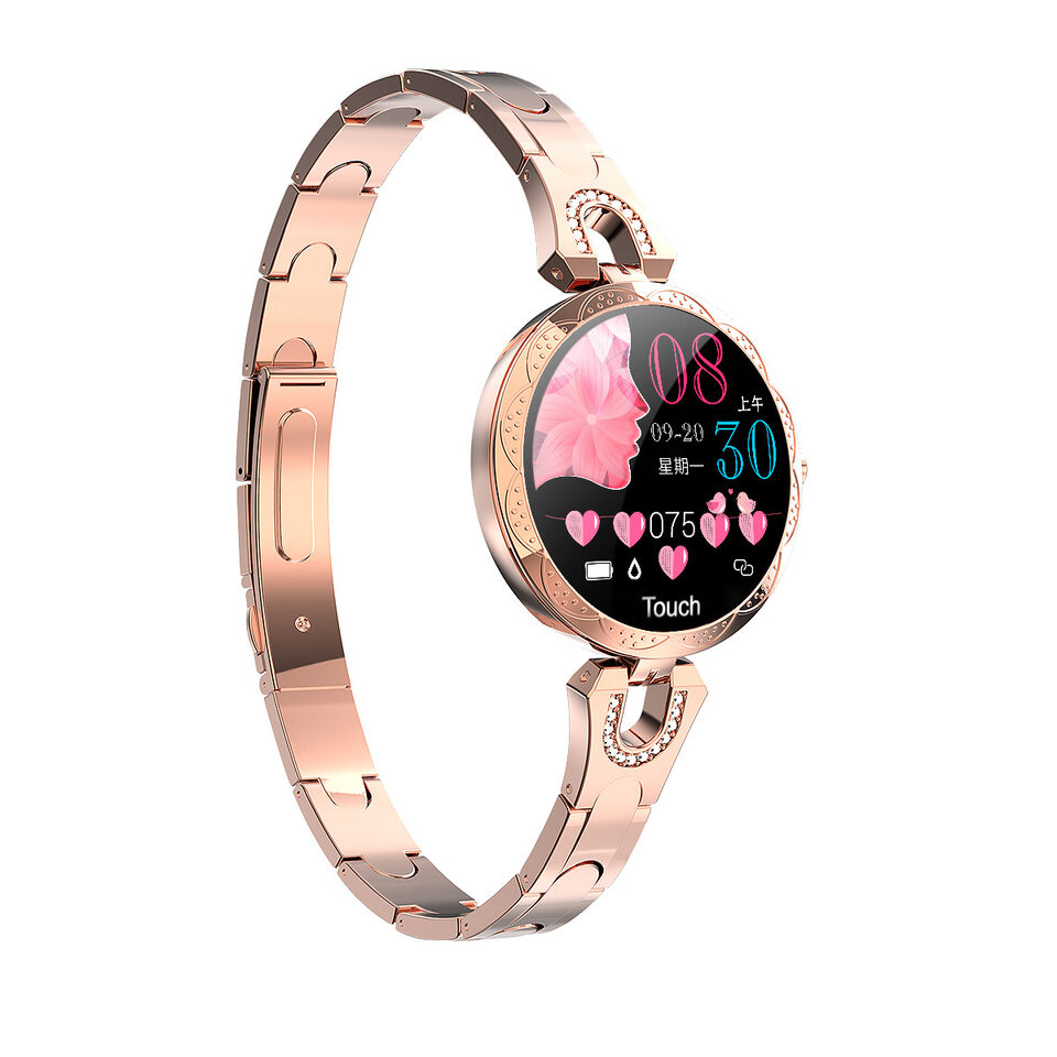 Fashion Women's Smart Watch Waterproof Wearable Device Heart