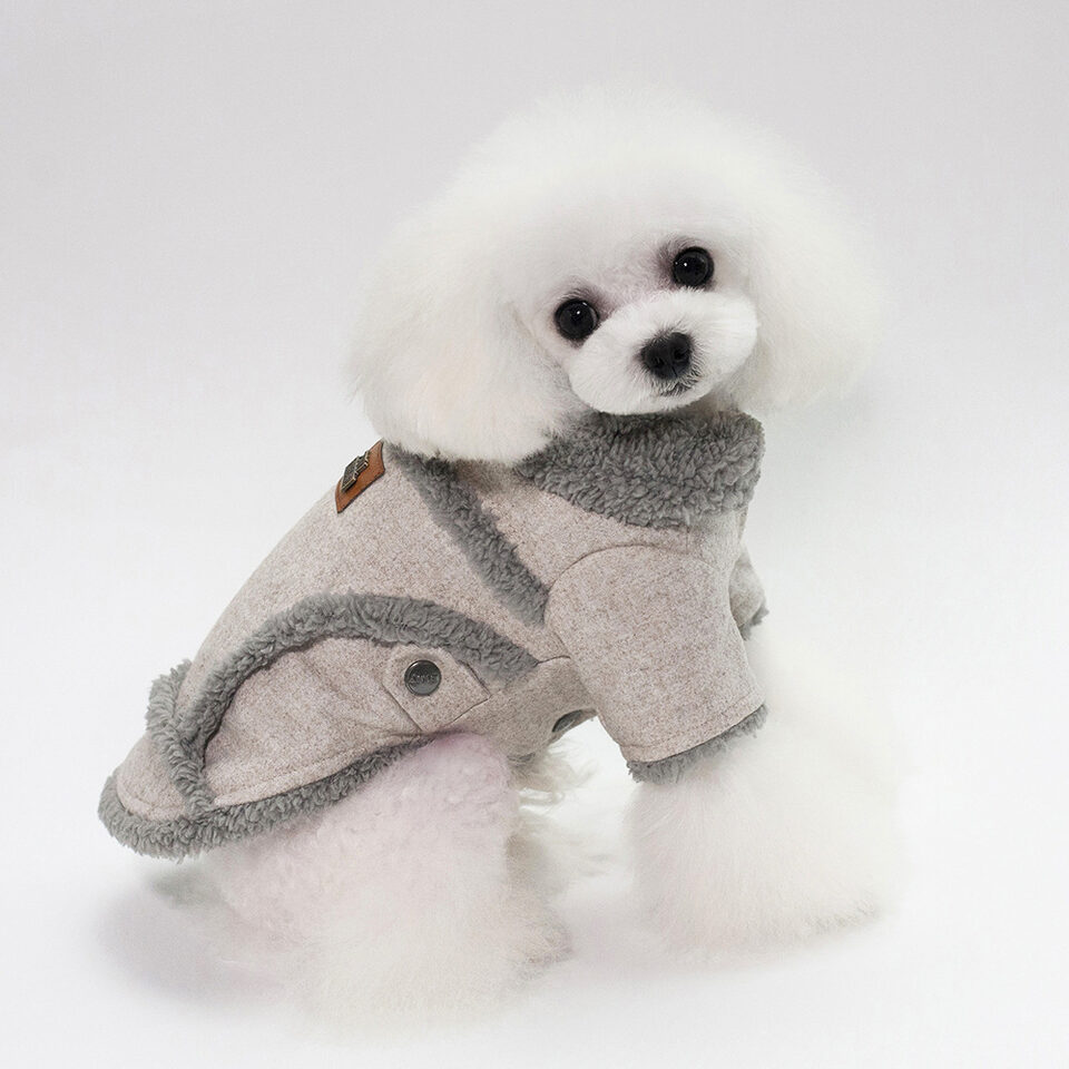 Dog Clothes Winter Pet French Bulldog Jacket Thick