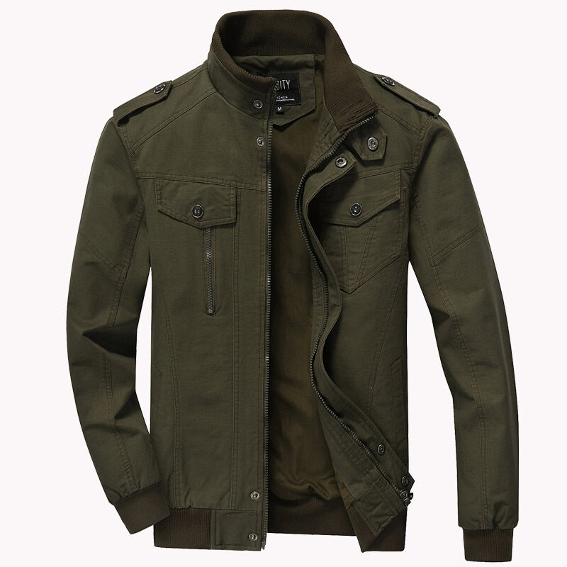 brand jacket men winter army military pilot Bomber
