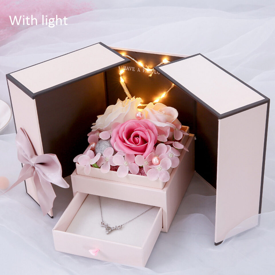 Pink Lamp Gift Box Christmas Valentine's Day Creative