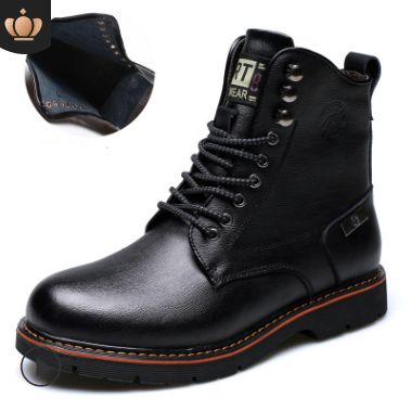 autumn men's casual Martin boots plus velvet