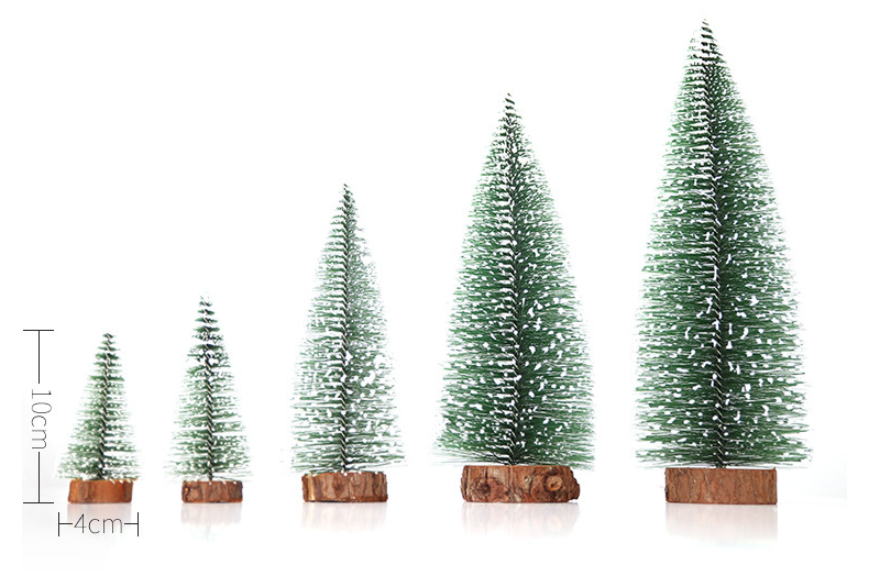 Mini Christmas Tree with Pine Needles Flocking White