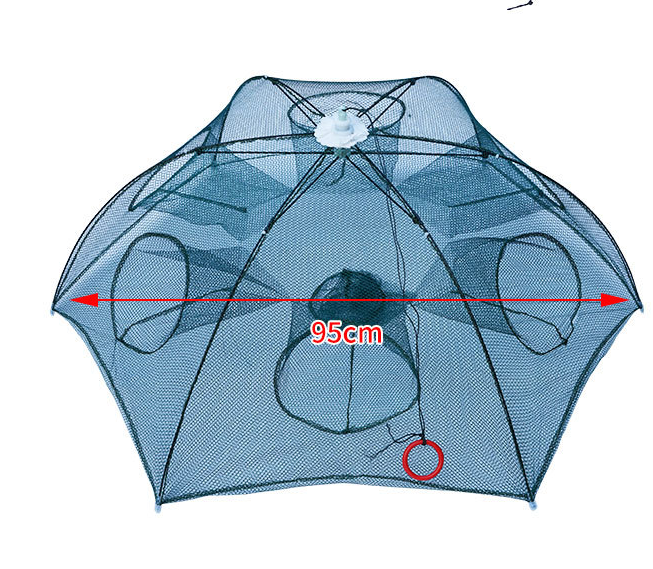 Strengthened 4-20 Holes Automatic Fishing Net Shrimp Cage