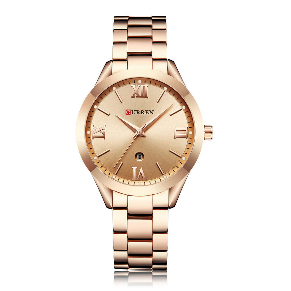 Curren 9007 Rose Gold Watch Women Quartz Watches