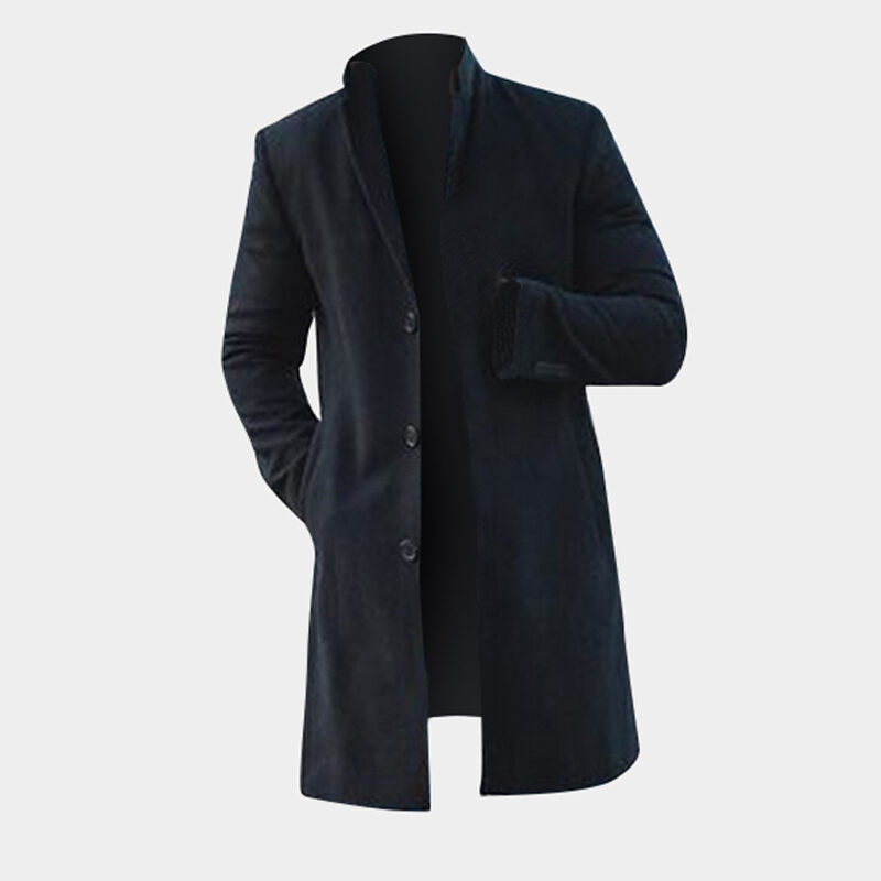 Fashion Winter Men's Trench Long Jackets Coats Overcoat