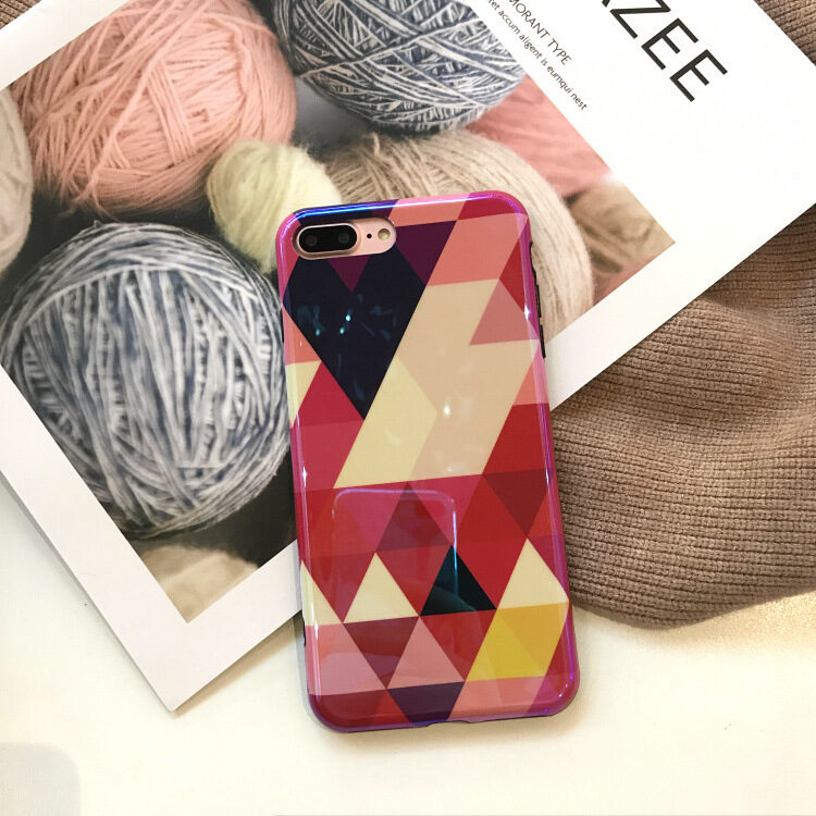 Blu-ray Laser Gradient Case For Love Heart Phone