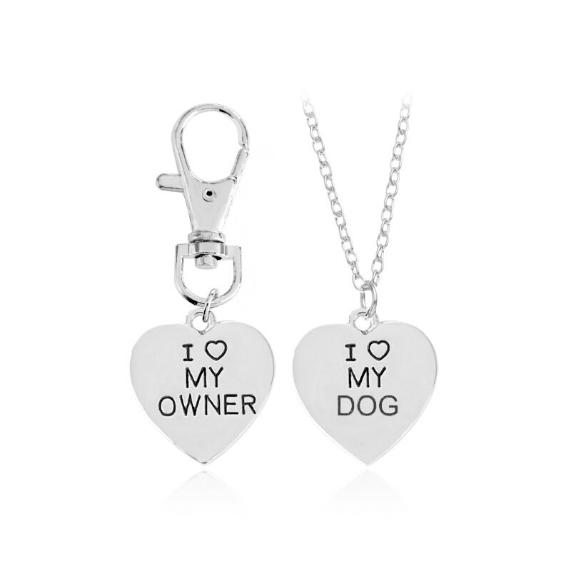 love My OwnerI My Dog Pet Bone Necklace
