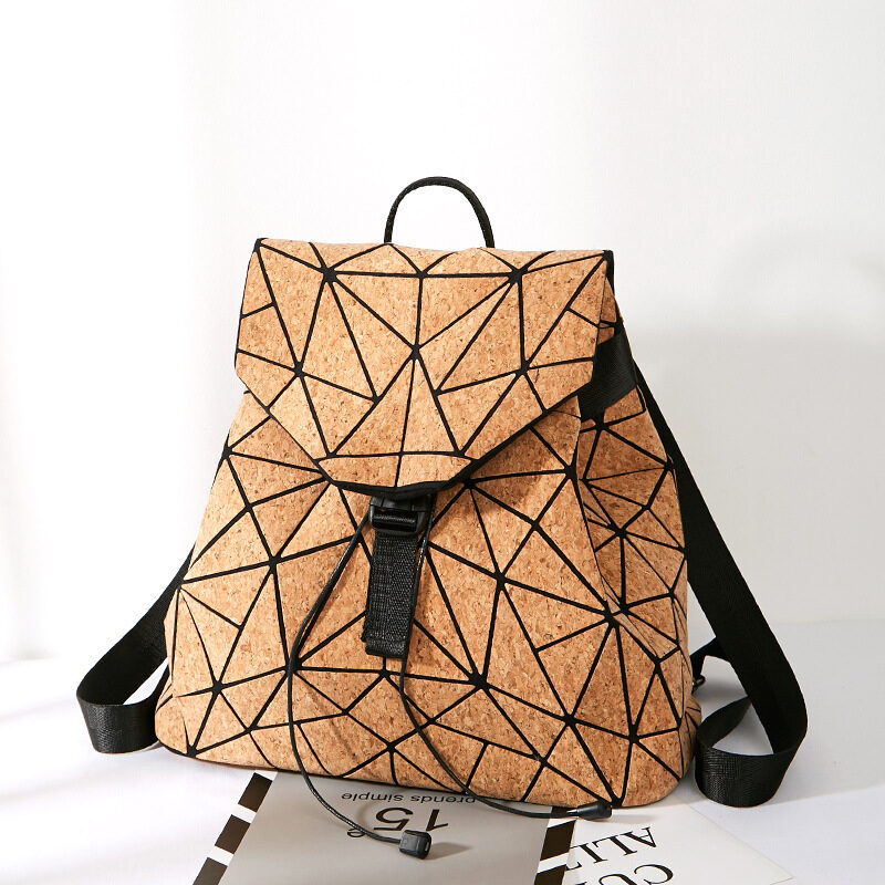 Kaoge Original Natural Cork Backpack Women Fashion Wooden