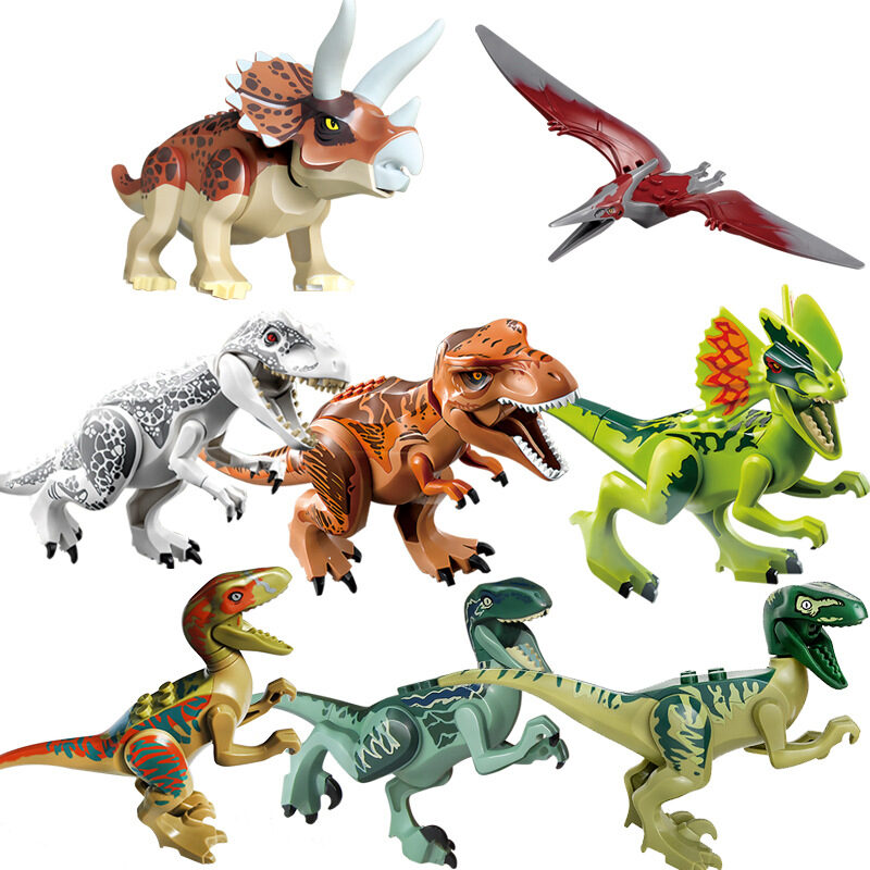 Building Blocks Mini Dinosaur Bricks Figures Kids Toys