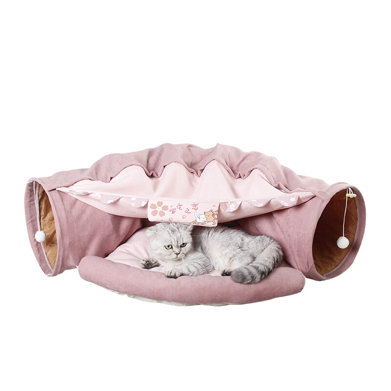 Pet Cats Tunnel Interactive Play Toy Mobile Collapsible