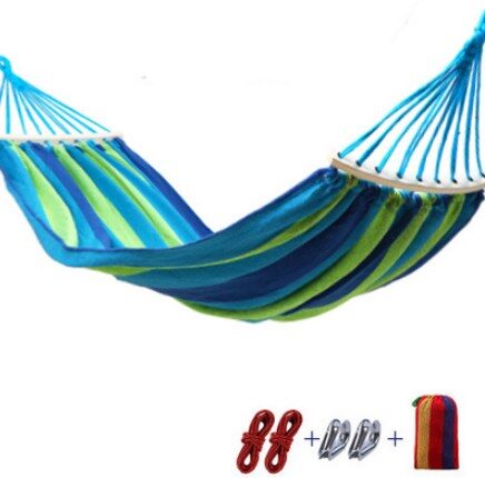 200x80cm Backpacking Hammock Portable Canvas Parachute Outdoor Single