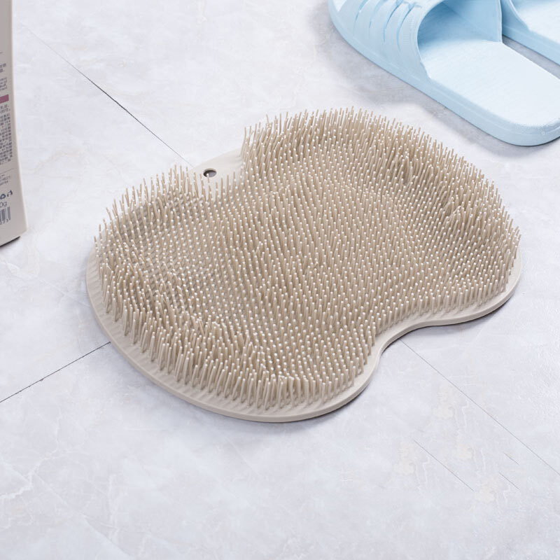 Massage Bath Brush Bathroom Non-slip Mat Back Silicone