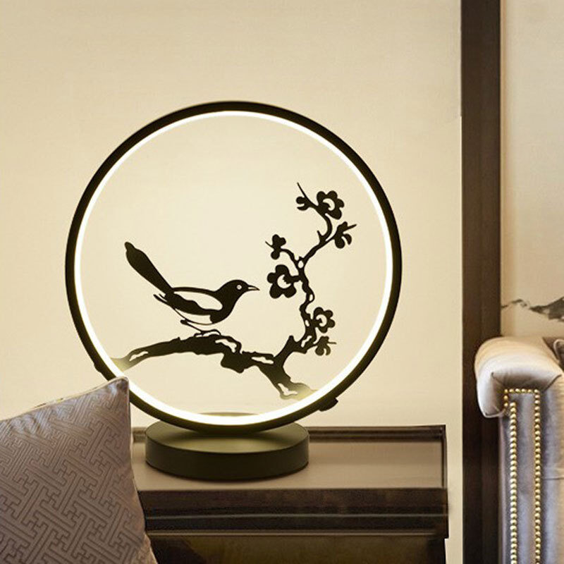 Chinese style ceramic table lamp LED