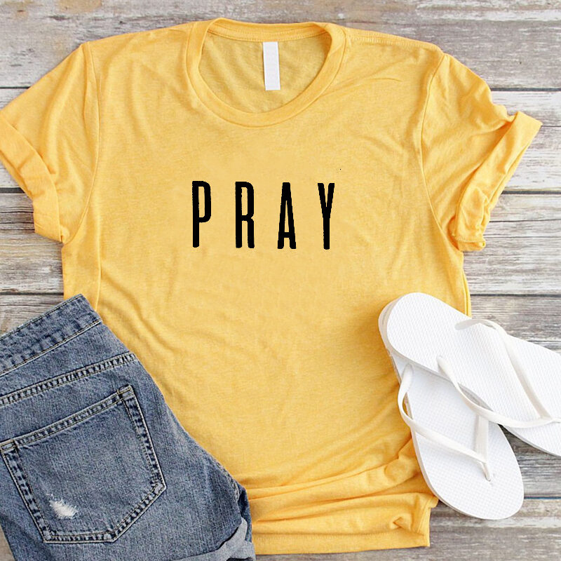 Pray Christian T Shirts Fashion Clothes Women's Tshirt