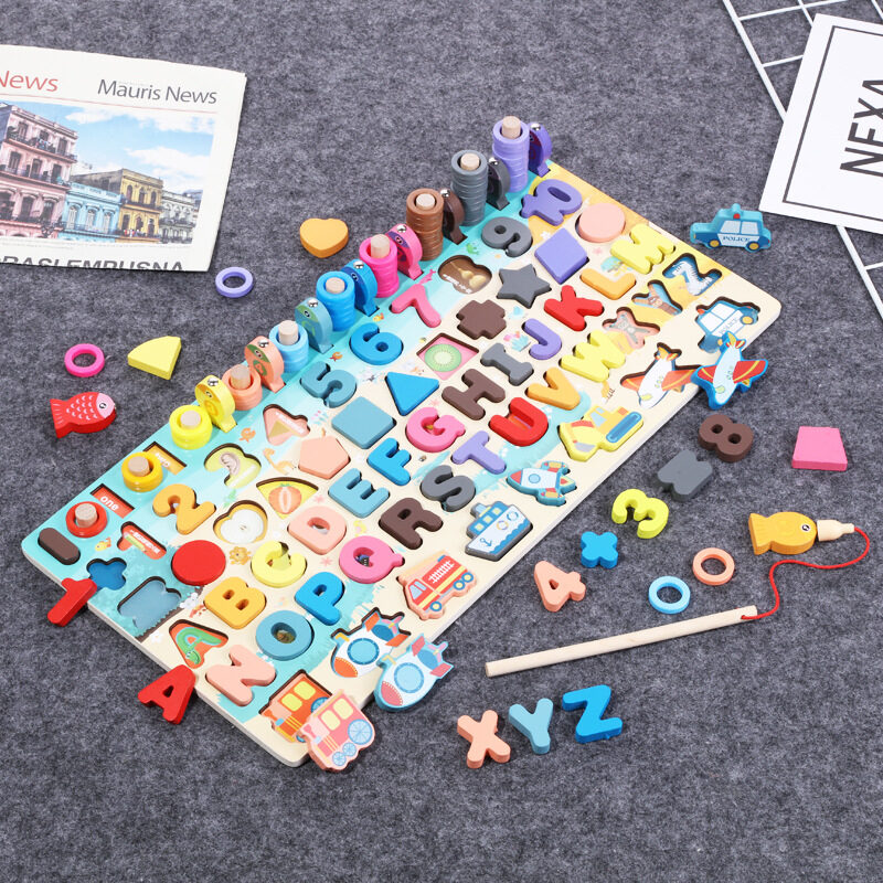 Montessori Educational Wooden Toys for Kids Board Math