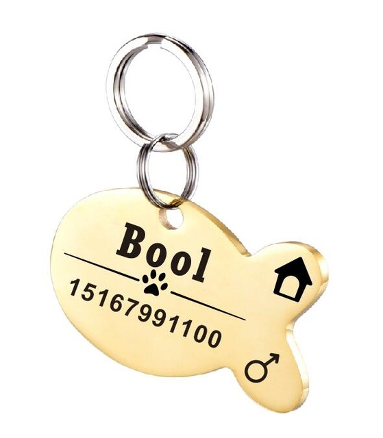 Personalized Dog ID Tag Stainless Steel Pet ID