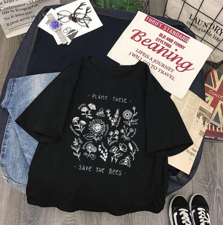 Plant These Harajuku Tshirt Women Causal Save
