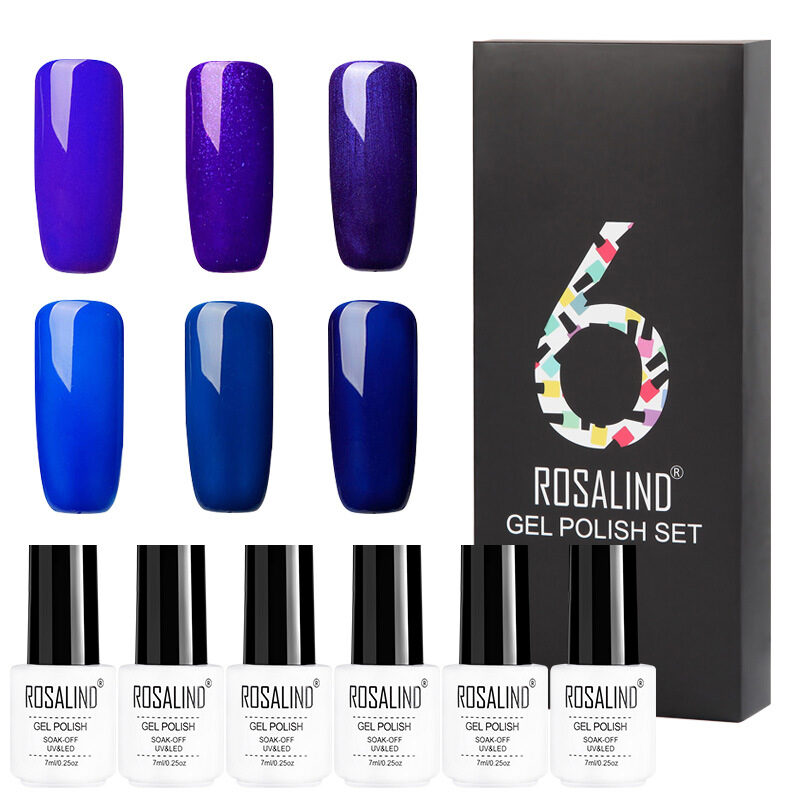 6 Colors Set Solid Color Gel Polish Nail