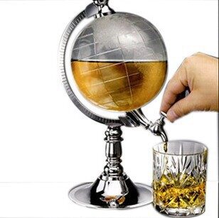 Novelty Globe Wine Decanters Drink Dispenser For Alcohol
