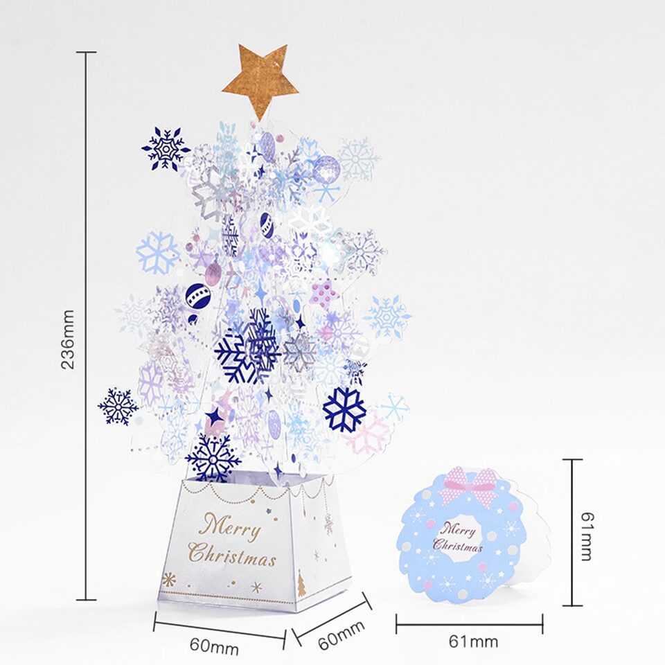 Christmas Tree Pop-Up Card 3D Greeting