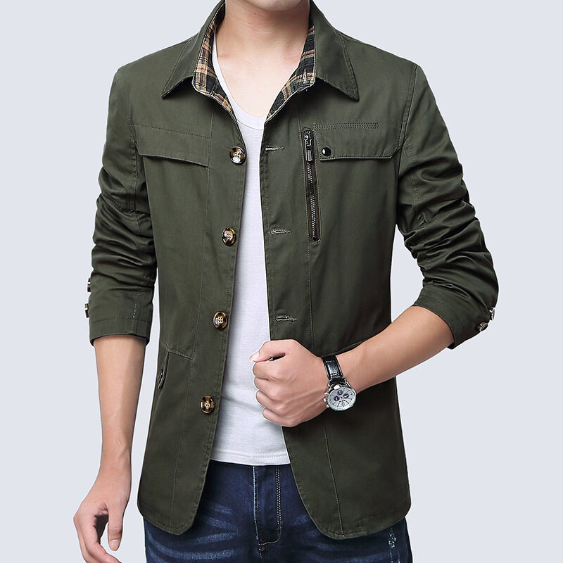 Slim thin jacket men