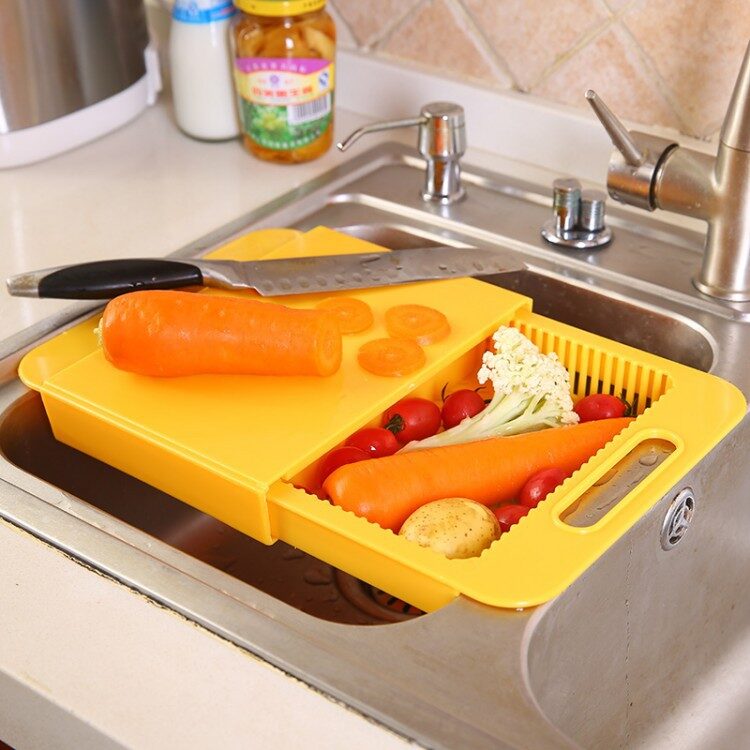 Multifunction Kitchen Chopping Blocks Sinks Drain Basket Cutting