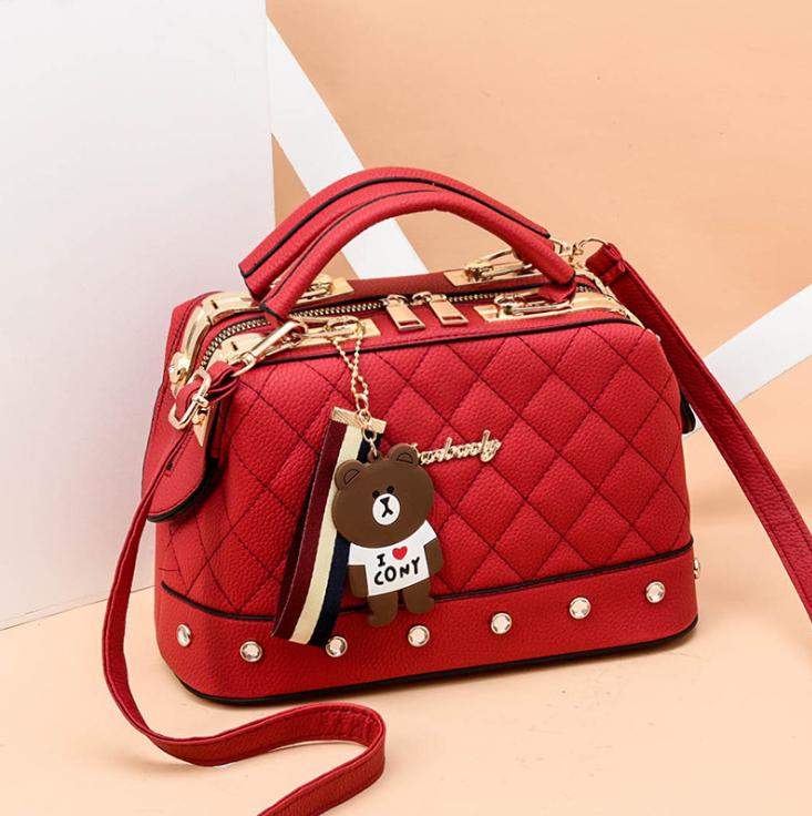 autumn and winter trend new single shoulder diagonal