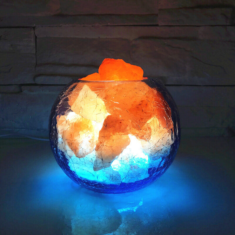 Crystal salt lamp negative ion
